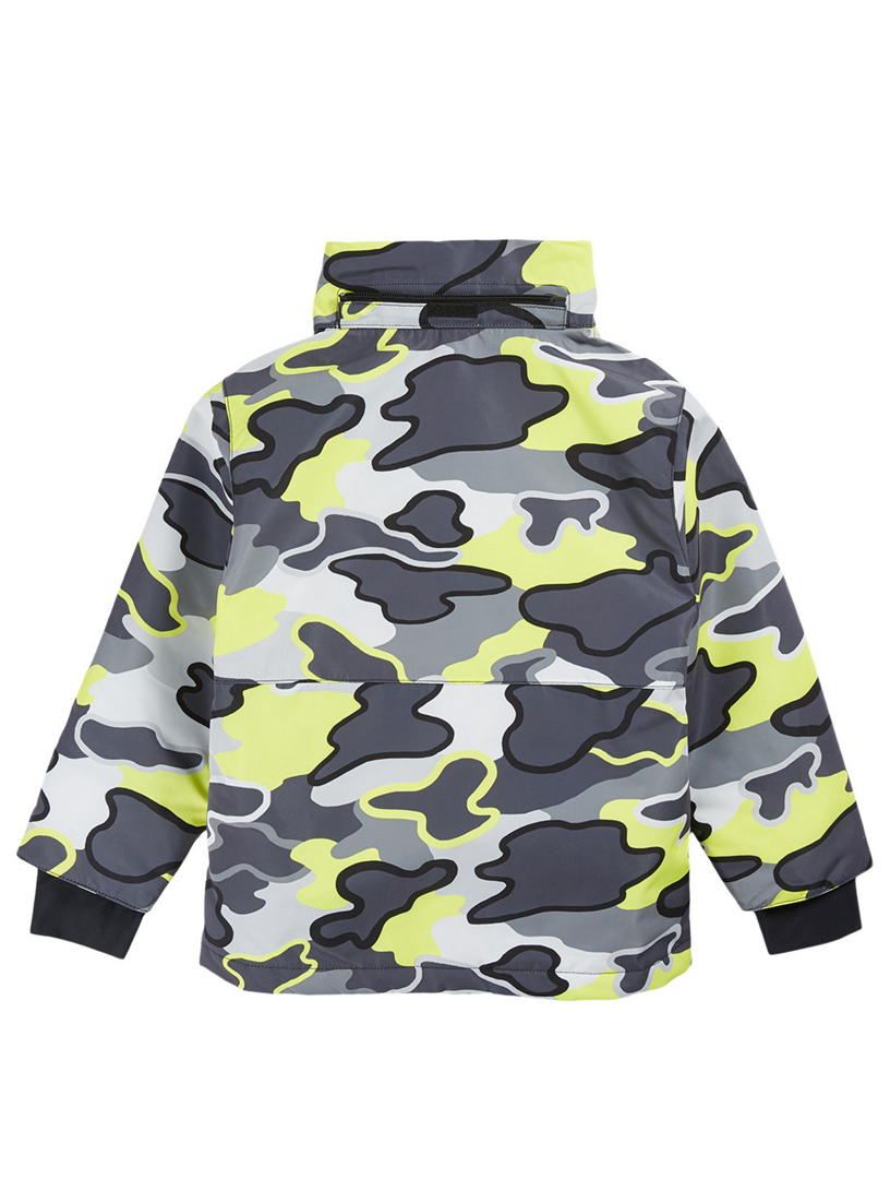 Kid's Ski Jacket In Camo Print