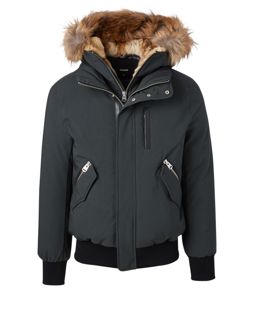 MACKAGE Dixon Down Bomber Jacket With Fur Hood | Holt Renfrew