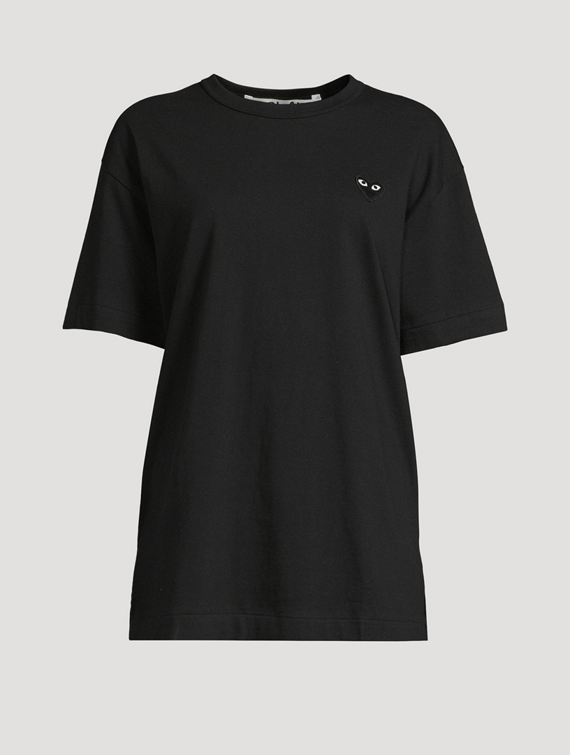Tシャツ・カットソー PLAY COMME des GARCONS Heart Face Graphic Tee COMME DES GARÇONS PLAY Cotton Heart T-Shirt | Holt Renfrew
