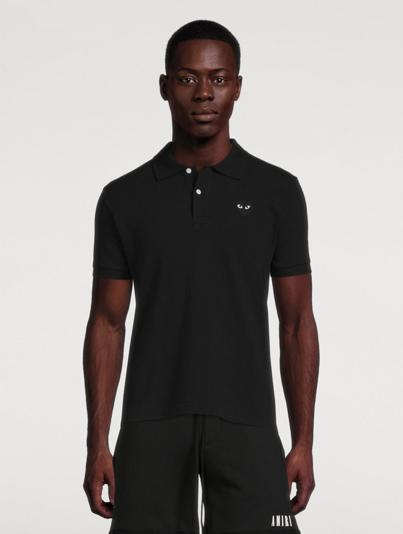 COMME DES GAR ONS PLAY Cotton Heart Polo Shirt Holt Renfrew