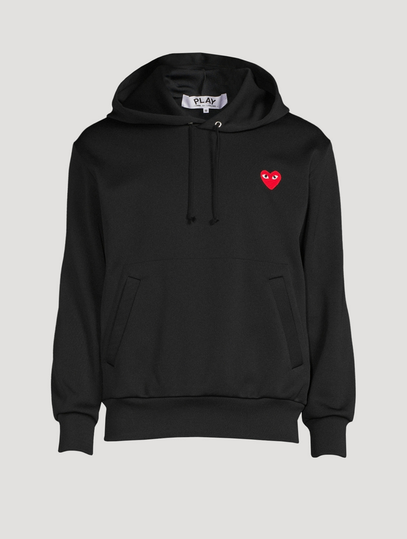 COMME DES GARÇONS PLAY Cotton Hoodie With Heart | Holt Renfrew