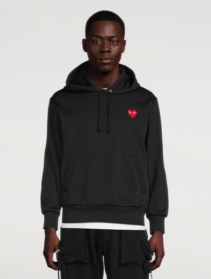 Hoodies and sweatshirts Comme des Garçons PLAY Double Heart Zip Hoodie  Black