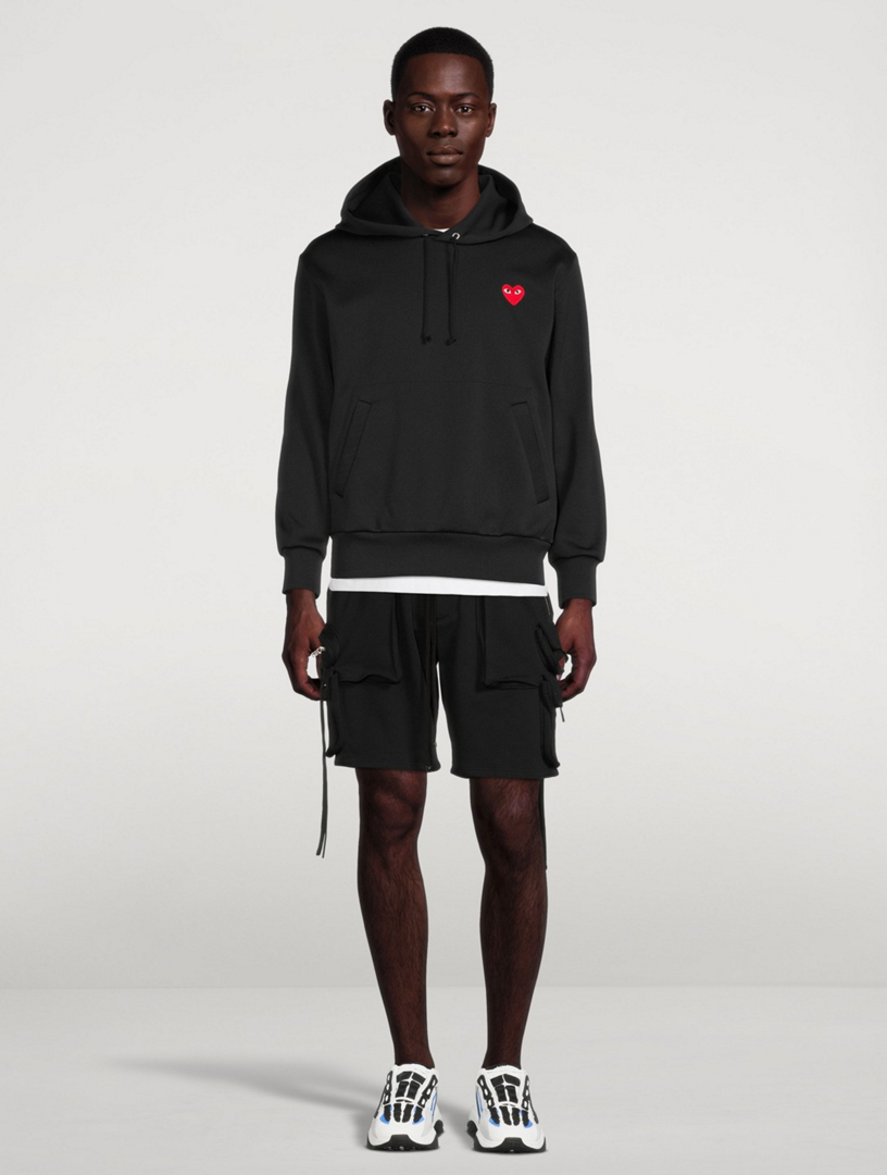 COMME DES GARÇONS PLAY Cotton Hoodie With Heart | Holt Renfrew