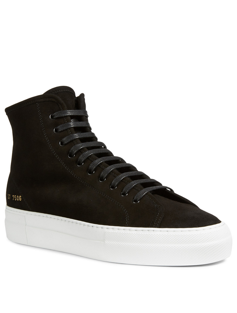 Common projects cheap tournament shearling sneakers