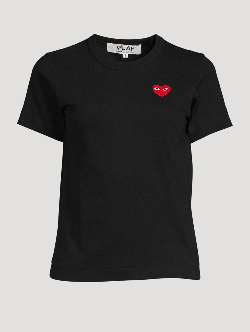 Cdg red shop heart shirt