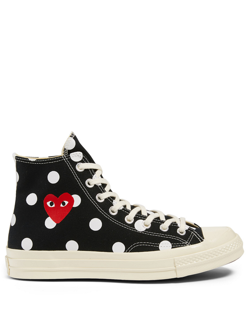 Converse comme des sale garçons a pois