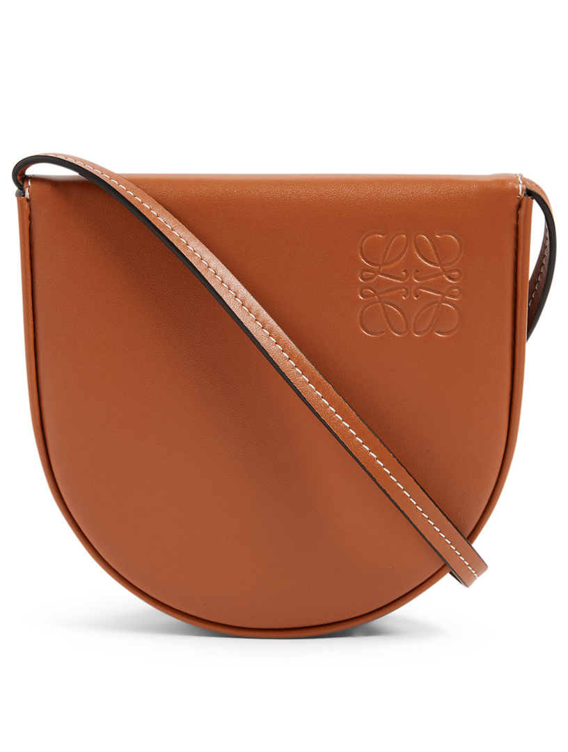 Small Heel Leather Pouch Bag