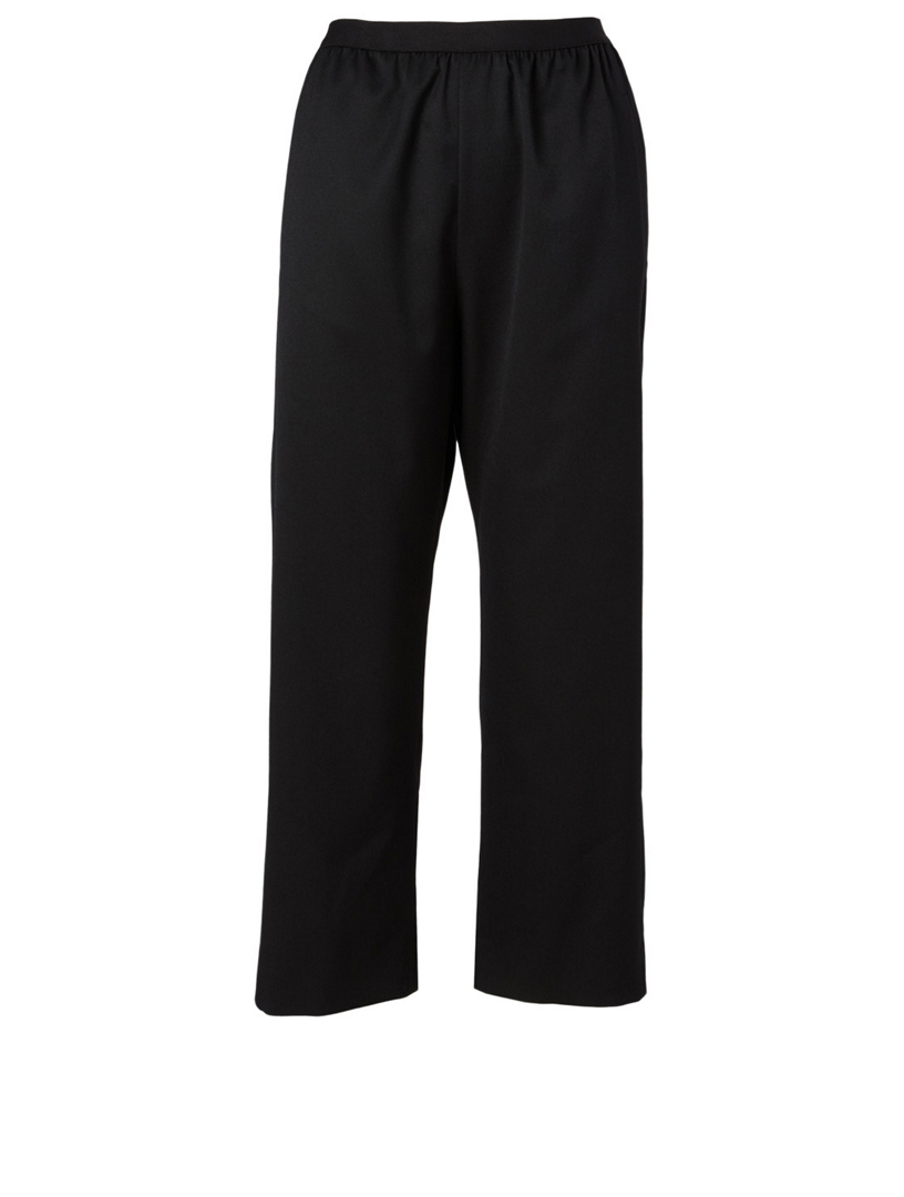 Cropped Crepe Pants