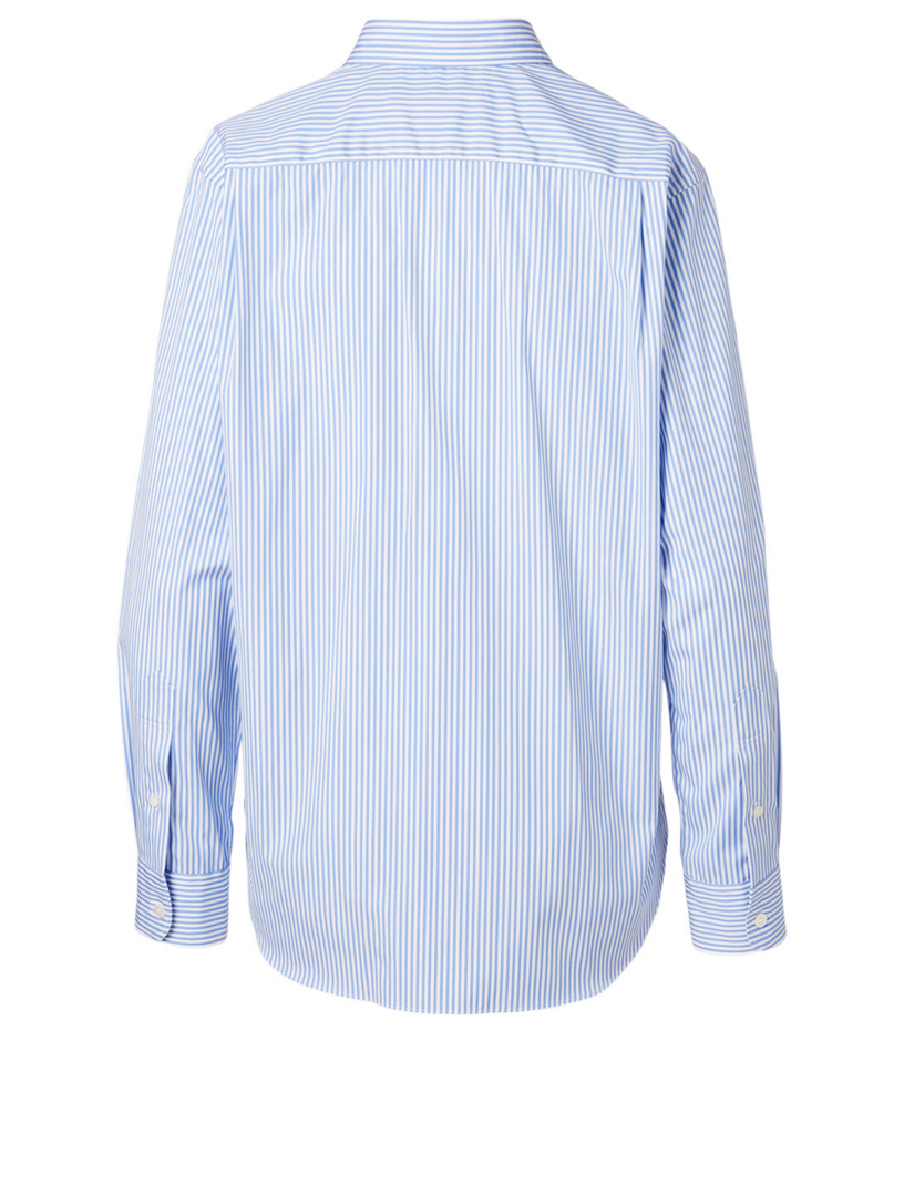 Striped Shirt with Buttoned Cuffs