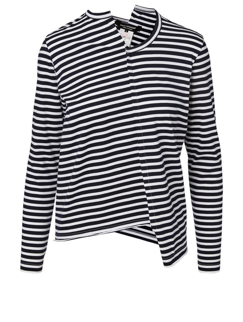 JUNYA WATANABE Asymmetric Long-Sleeve T-Shirt With Stripes | Holt