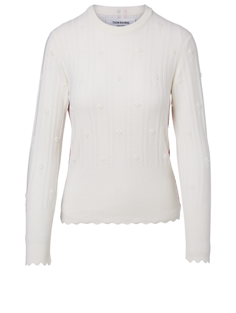 Wool Floral Sweater