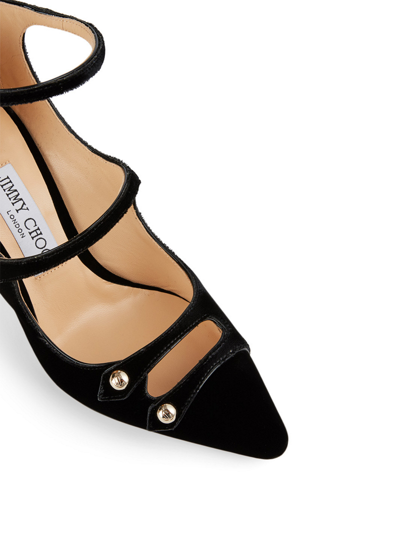 Lacey 85 Velvet Pumps
