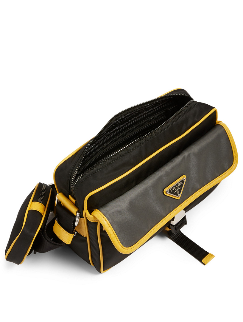 PRADA Nylon And Saffiano Leather Crossbody Bag | Holt Renfrew