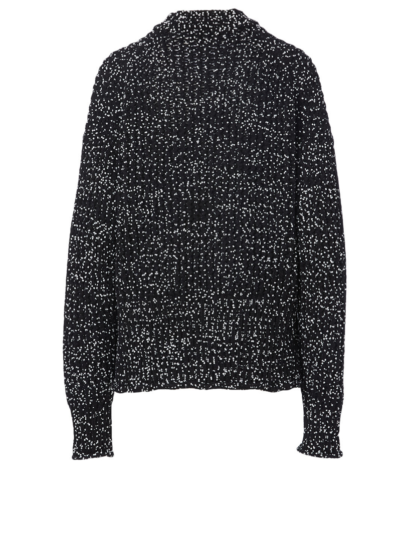 Wool-Blend Mockneck Sweater
