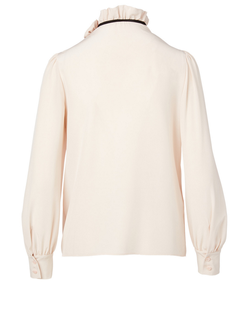 MIU MIU Silk Crepe De Chine Blouse | Holt Renfrew