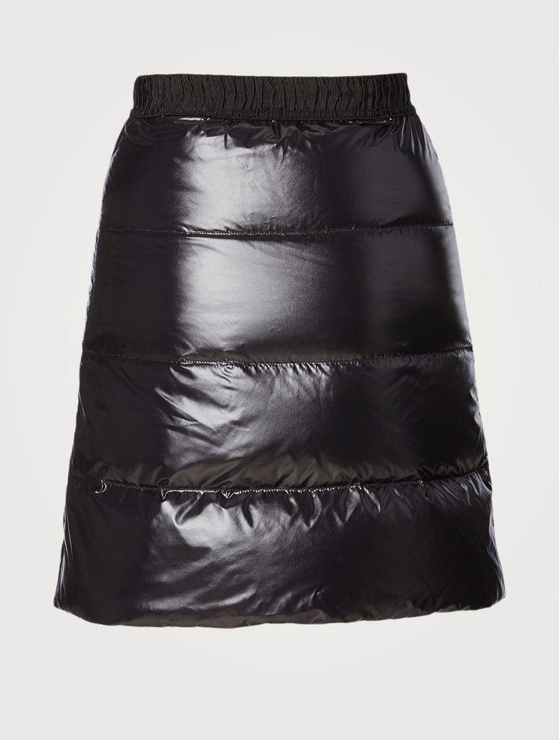 Quilted down mini skirt hotsell