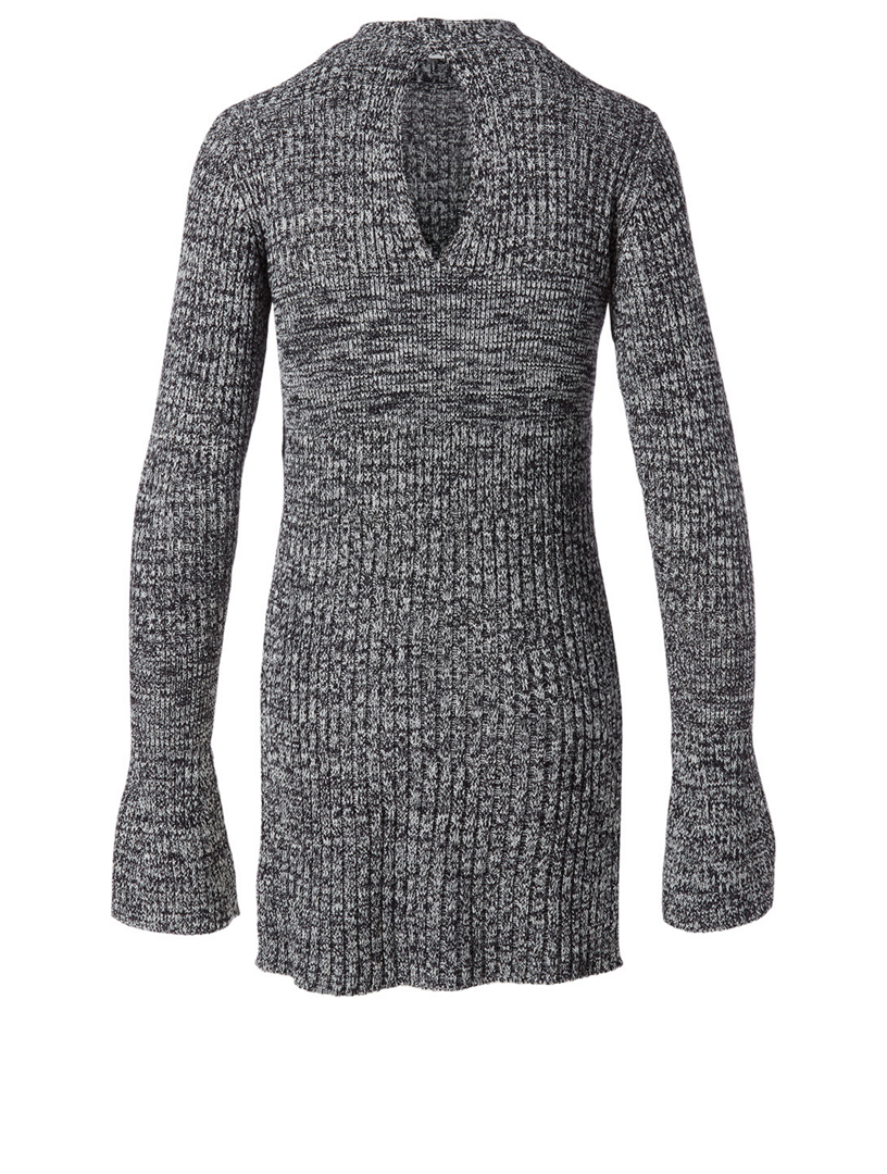 Long-Sleeve Tunic Sweater