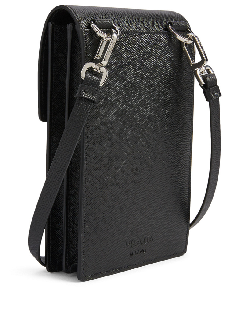 Prada saffiano phone deals crossbody bag