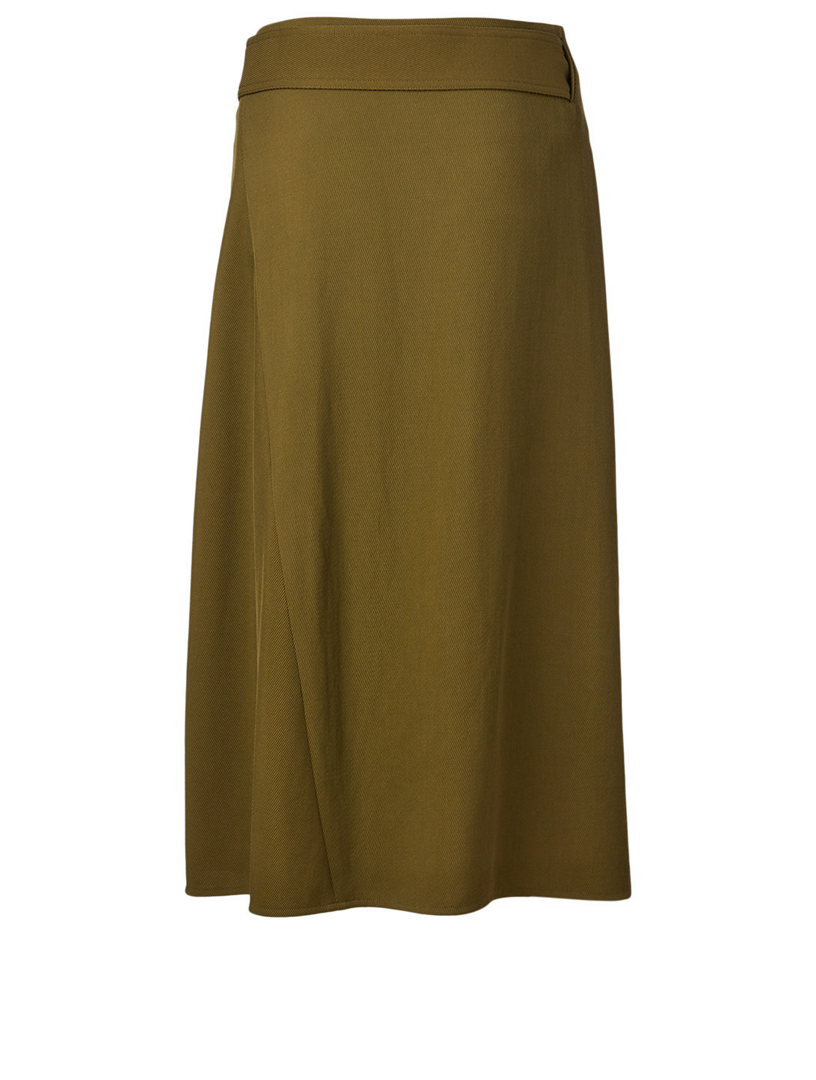 Wool Midi Skirt