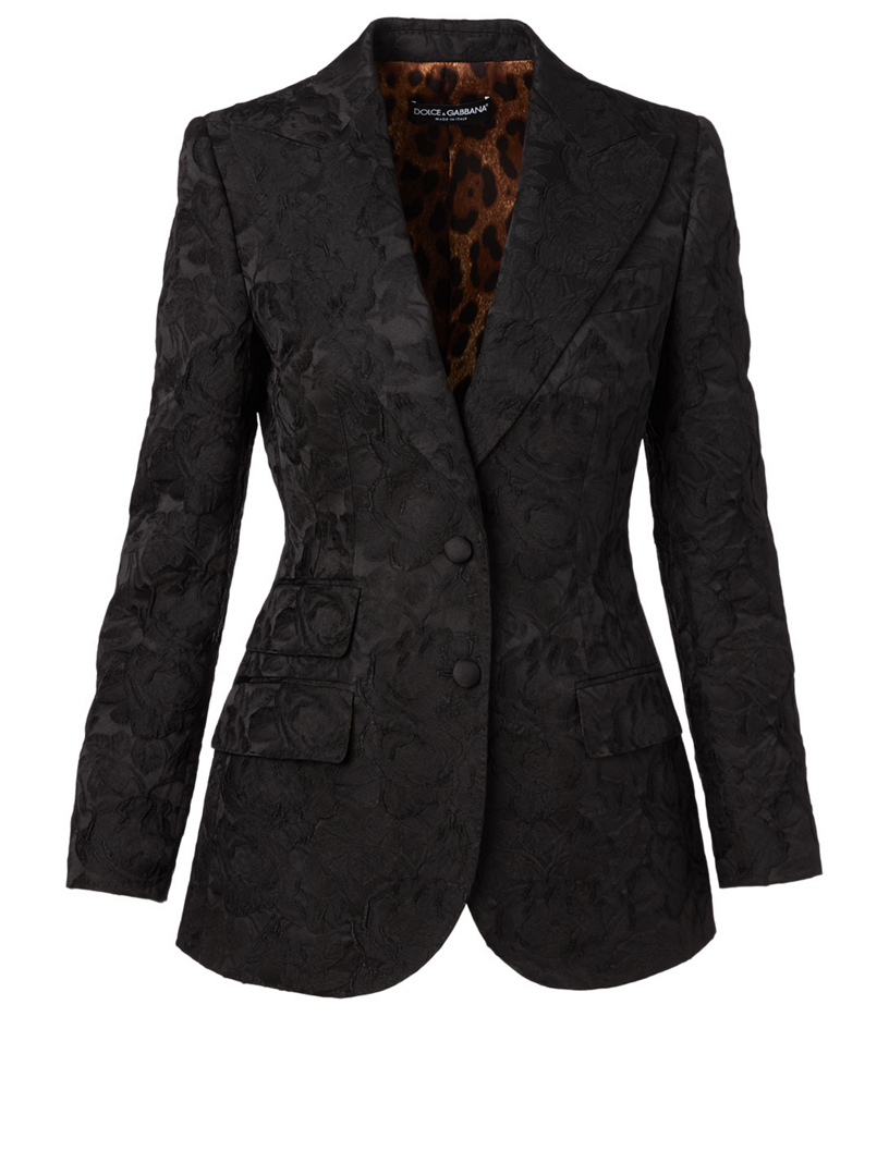 DOLCE GABBANA Floral Jacquard Jacket Holt Renfrew