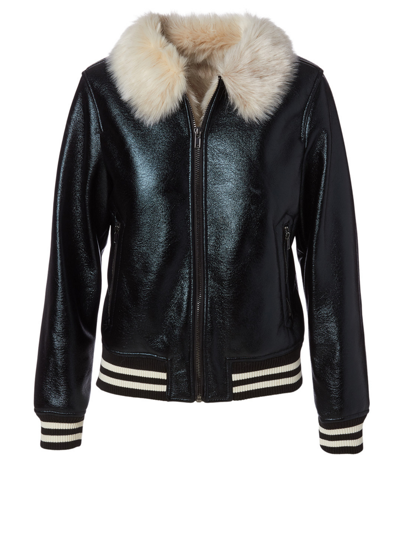 Faux Fur Moto Jacket