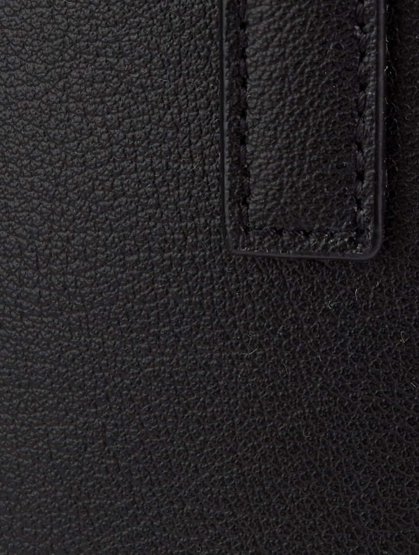 Toy North South Leather Tote Bag