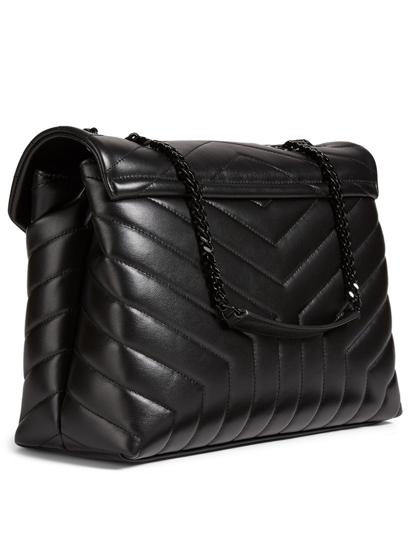 SAINT LAURENT Medium Loulou YSL Monogram Leather Chain Bag | Holt Renfrew