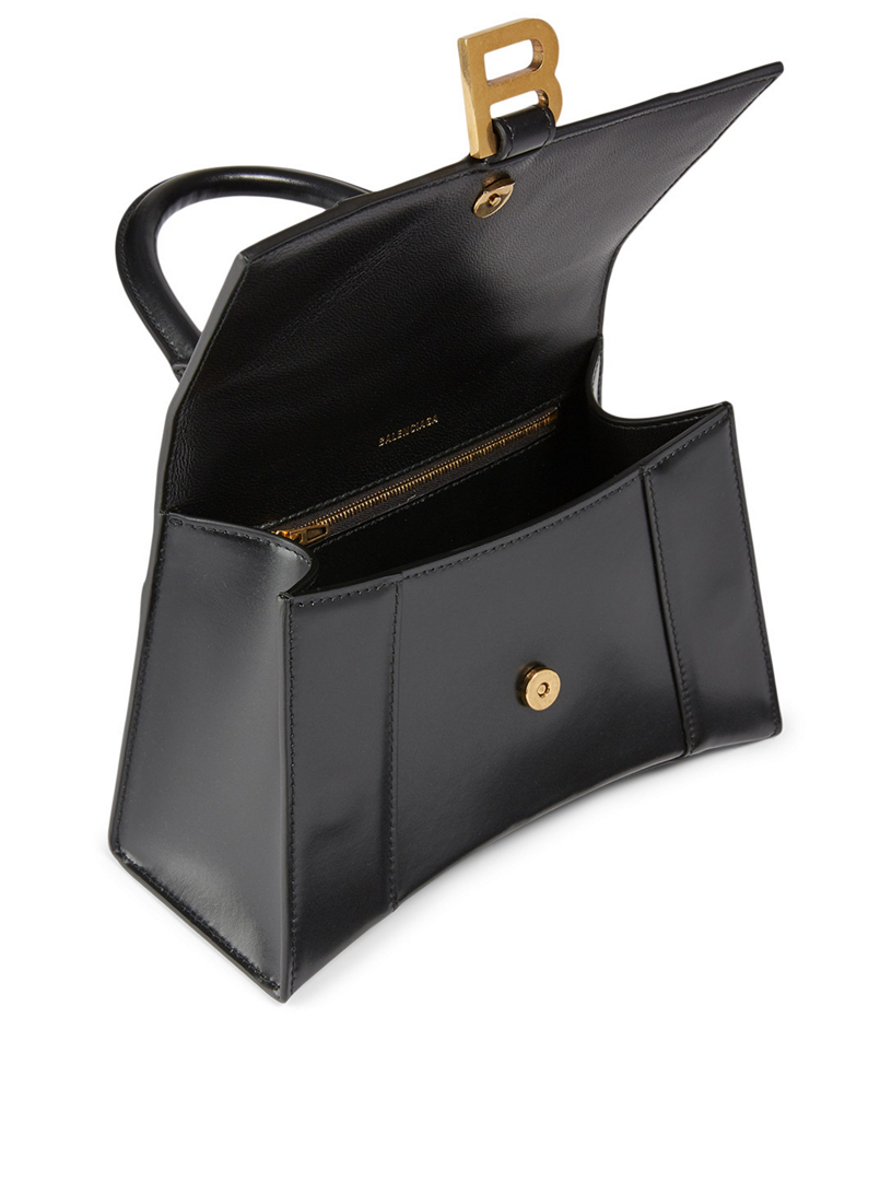 BALENCIAGA Small Hourglass Leather Top Handle Bag Holt Renfrew
