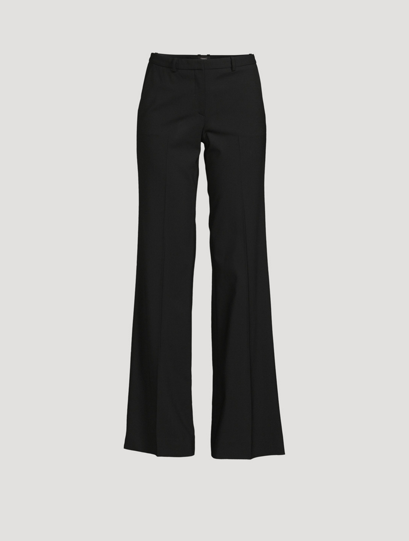 Theory Demitria 2 Stretch Good Wool Suit Pants