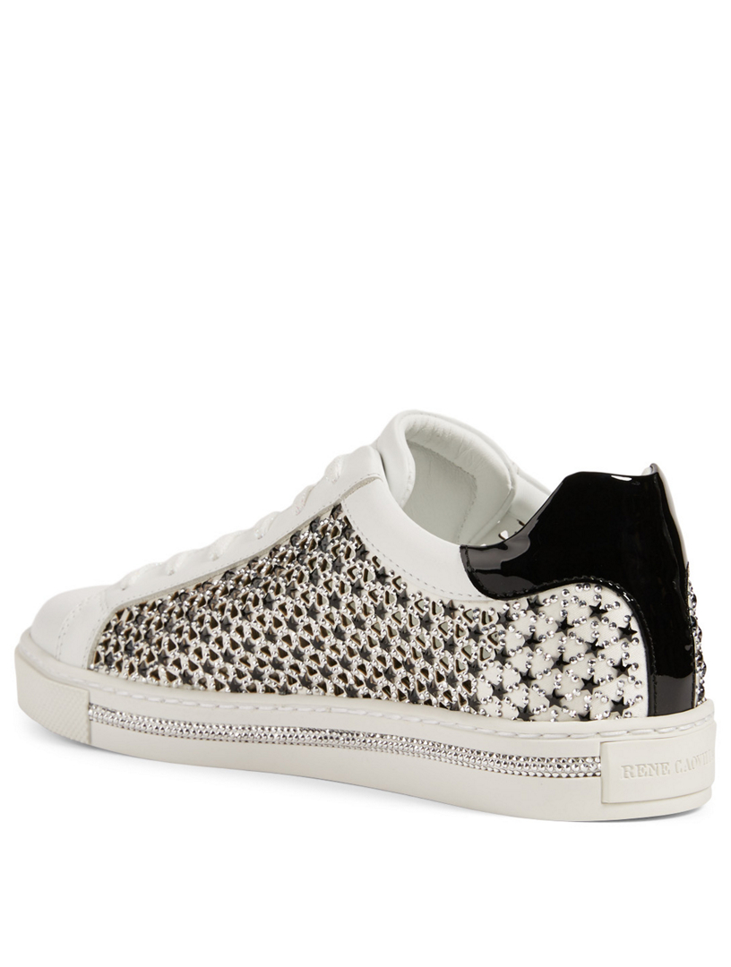 Xtra Stelina Crystal Star Leather Sneakers