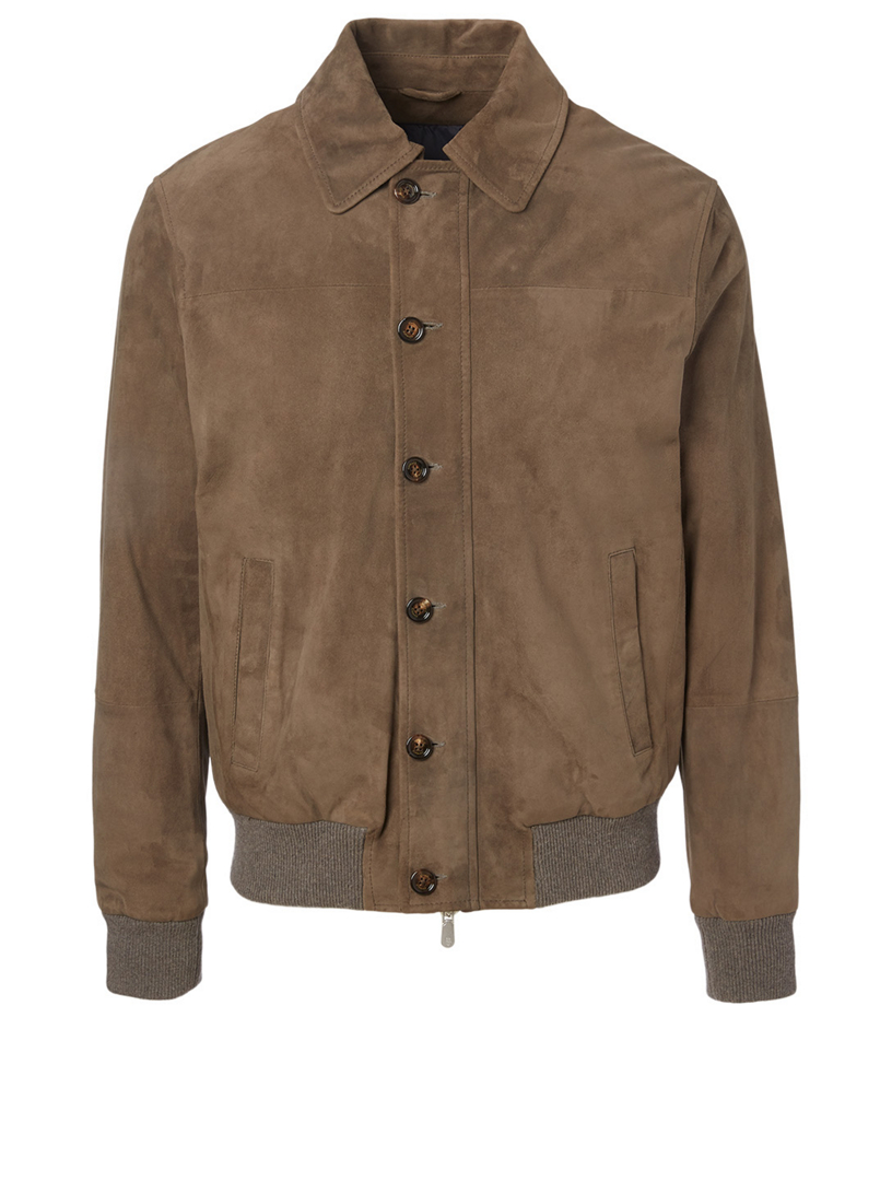 Suede Harrington Jacket