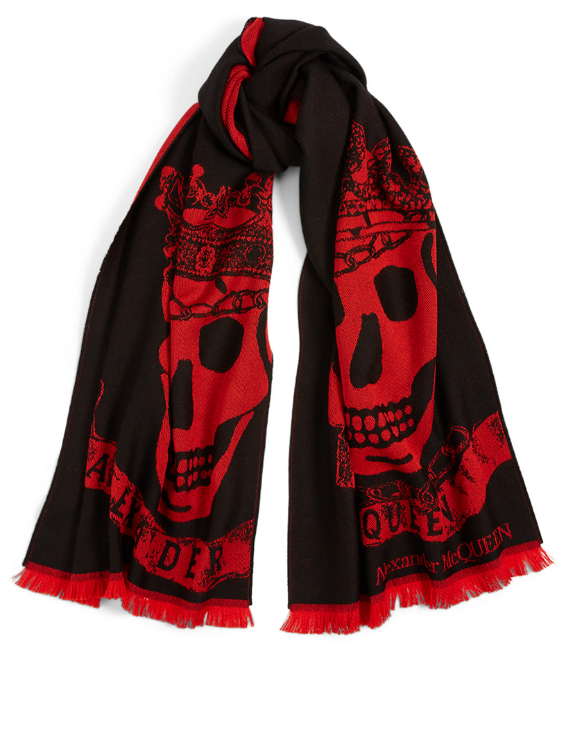 ALEXANDER MCQUEEN Foulard Royal Banner en laine | Holt Renfrew