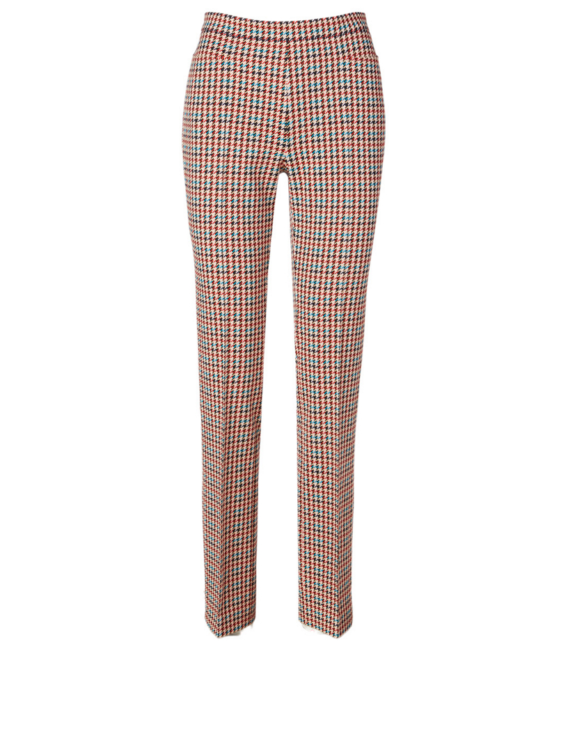 Akris Punto Mini Houndstooth Francoise Pants, $495, Saks Fifth Avenue