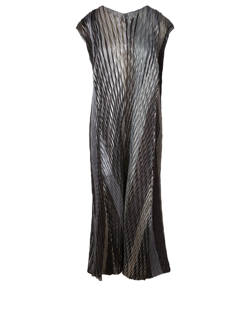Sparkle Pleats Midi Dress