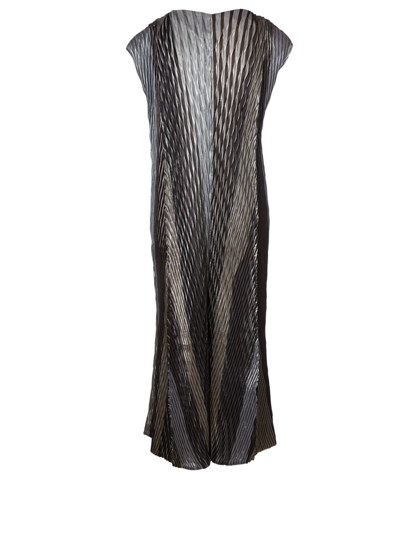 Sparkle Pleats Midi Dress