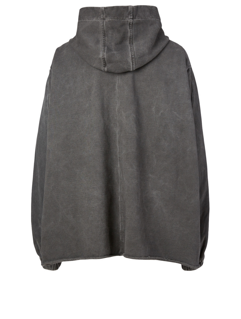 Cotton Zip Hoodie With Chains