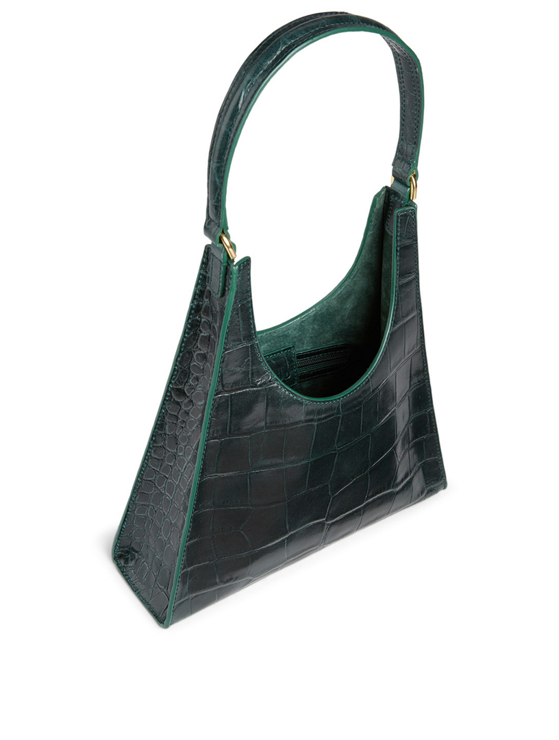 Small Rey Croc-Embossed Leather Bag
