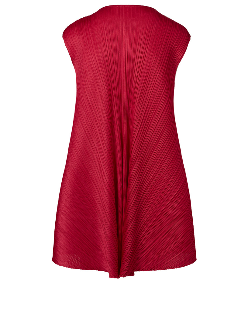 Pleated Mini Dress