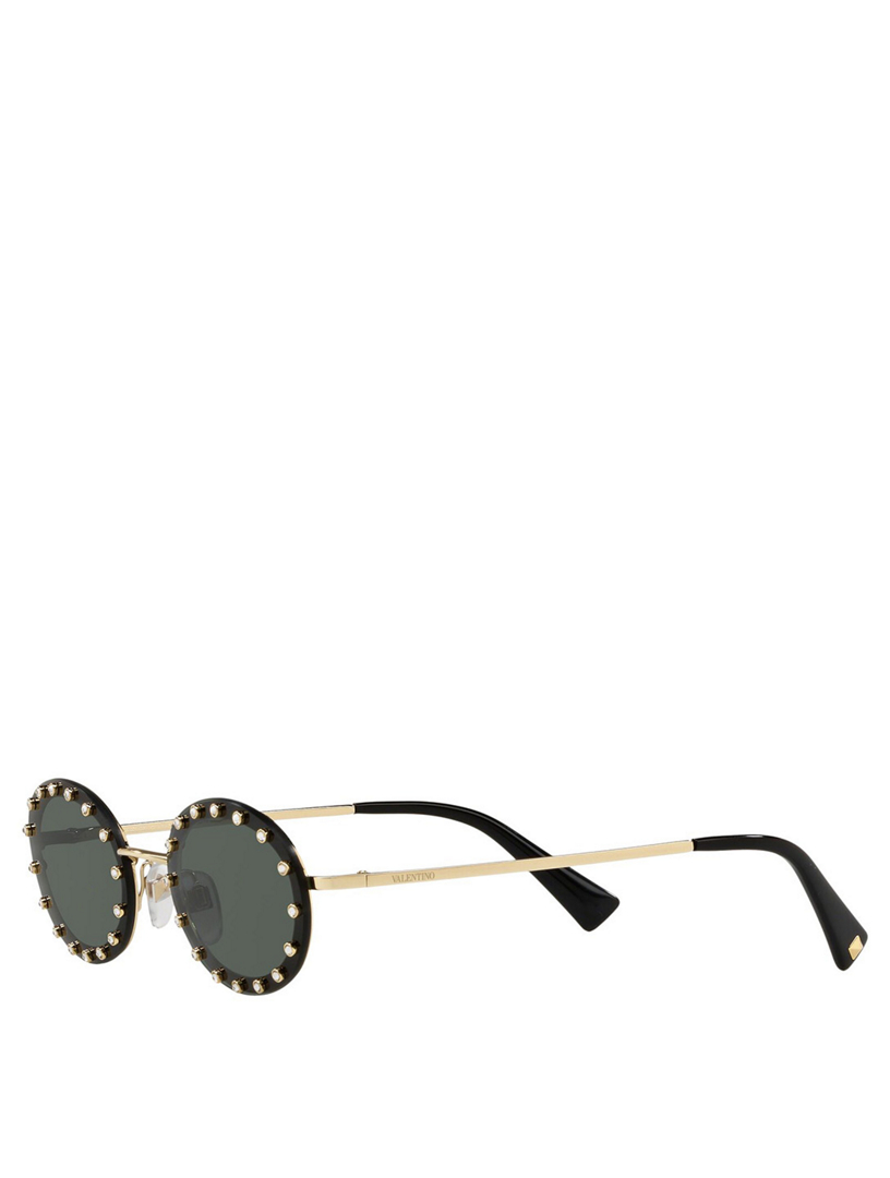 Valentino oval clearance sunglasses