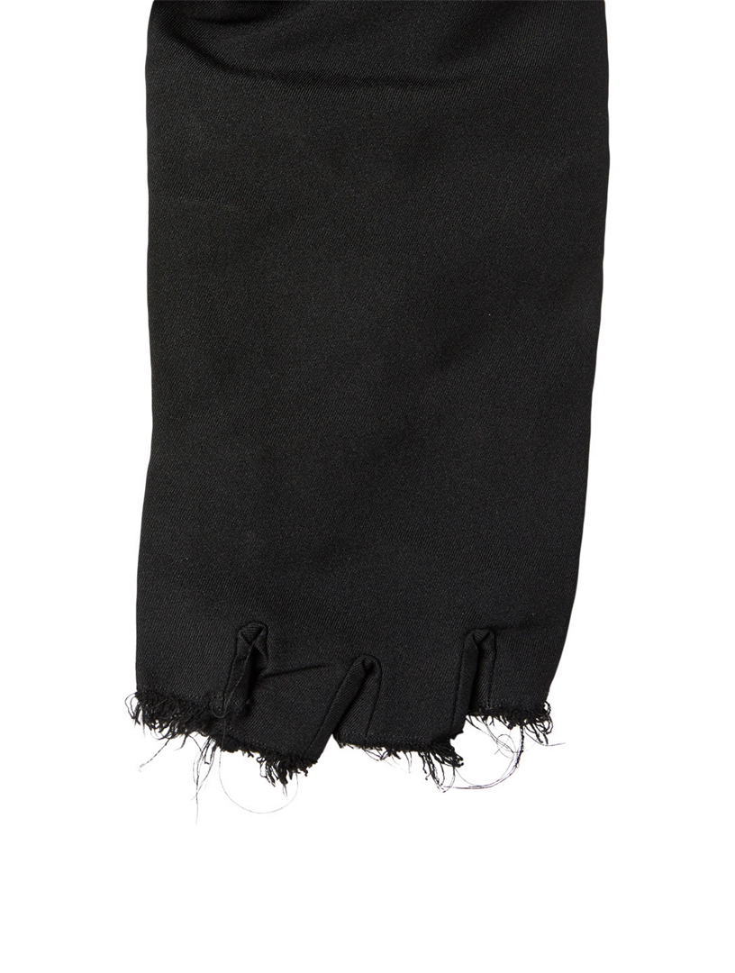 Long Coat With Fingerless Gloves
