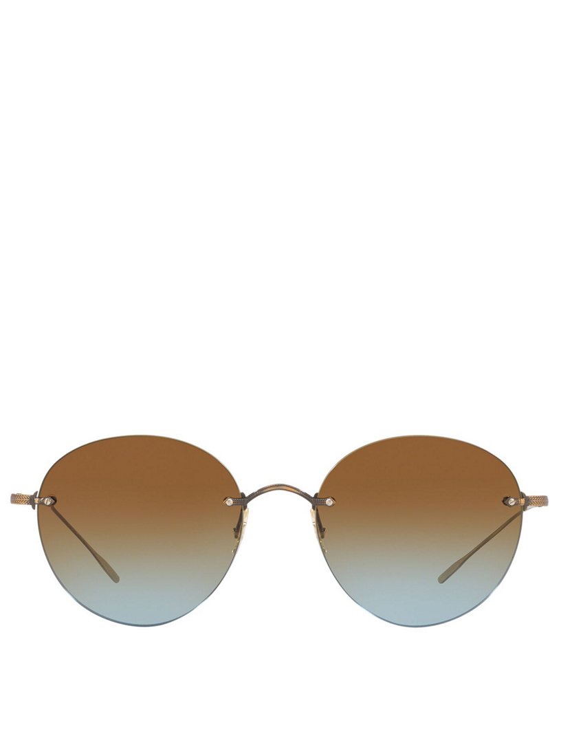 OLIVER PEOPLES Coliena Round Sunglasses | Holt Renfrew display picture 2