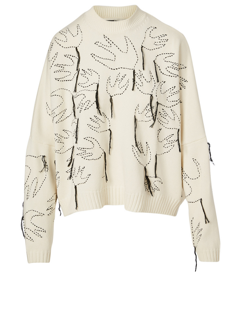 Alexander mcqueen swallow outlet sweater