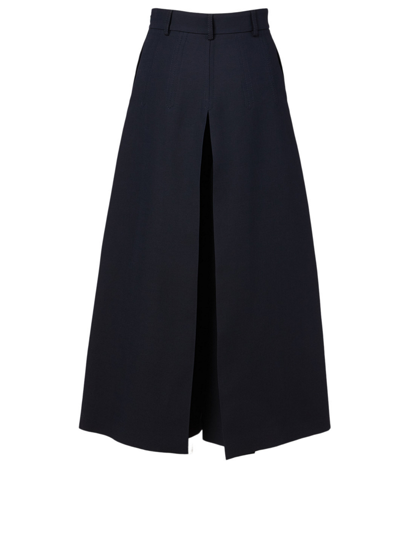 Cashmere And Silk Culottes Pants