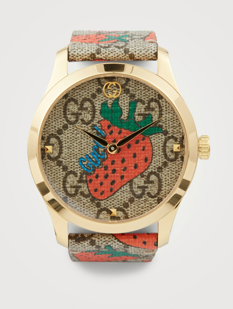 Gucci strawberry outlet watch