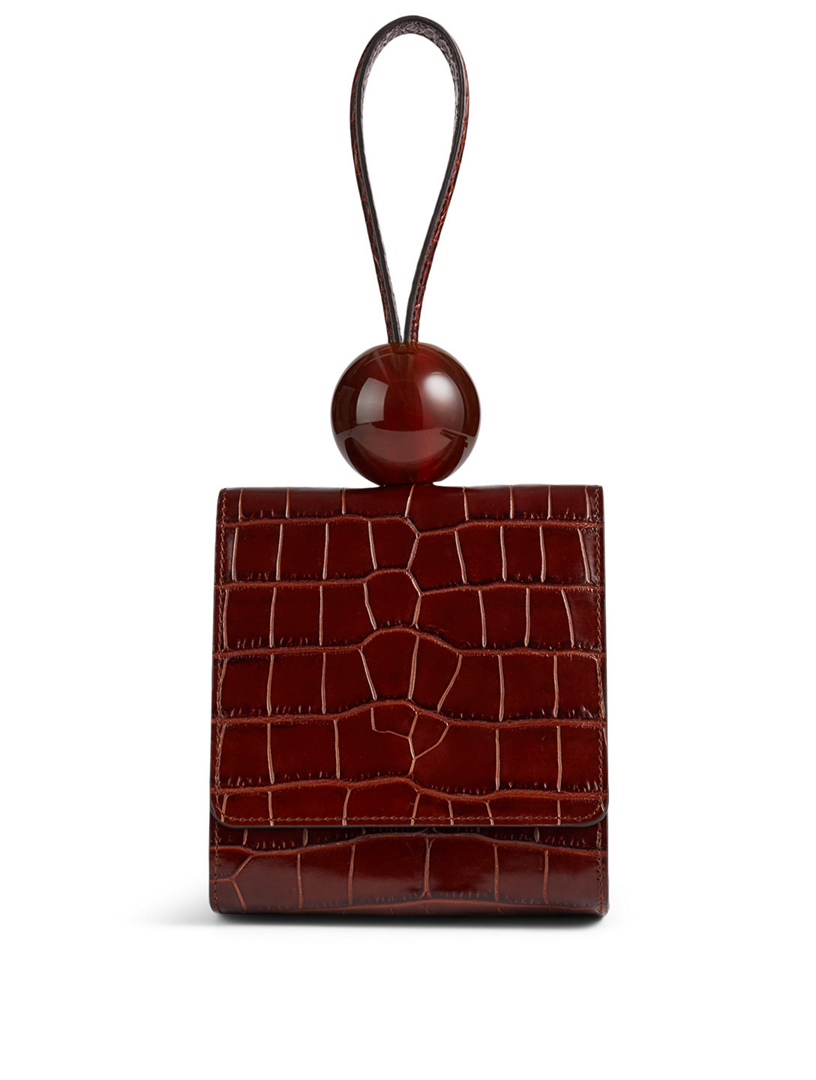 BY FAR Ball Croc Embossed Leather Bag Holt Renfrew