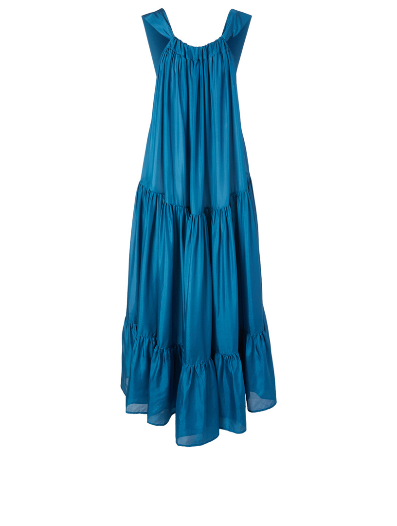 KALITA Asiri Silk-Habotai Tiered Maxi Dress | Holt Renfrew