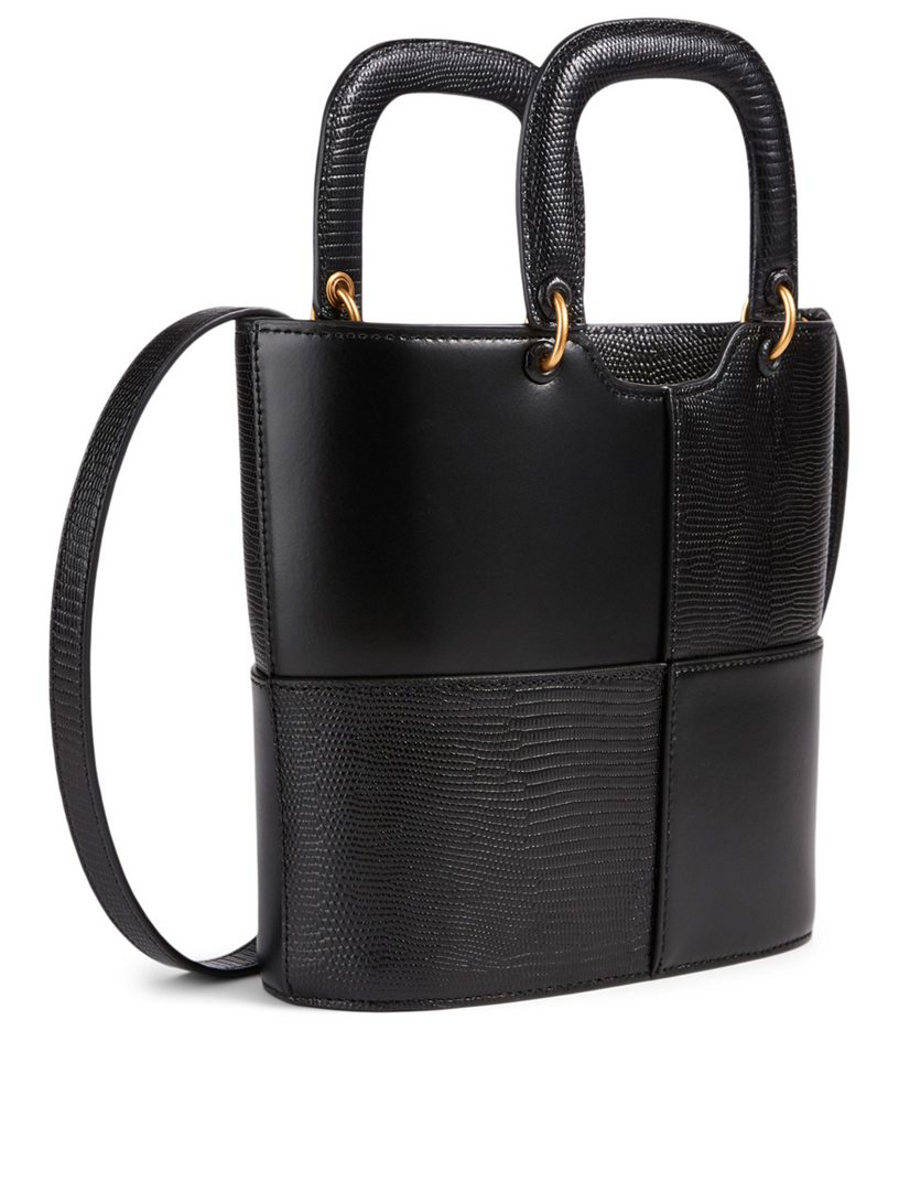 STAUD Andy Lizard Embossed Leather Bag Holt Renfrew