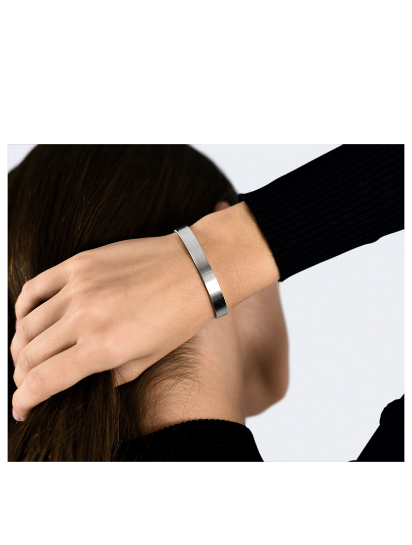 21g Brushed Sterling Silver Ribbon Bracelet