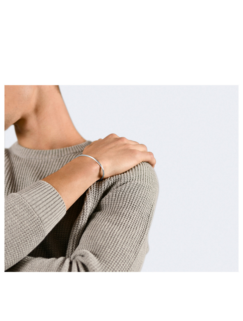 7g Brushed Sterling Silver Bangle Bracelet