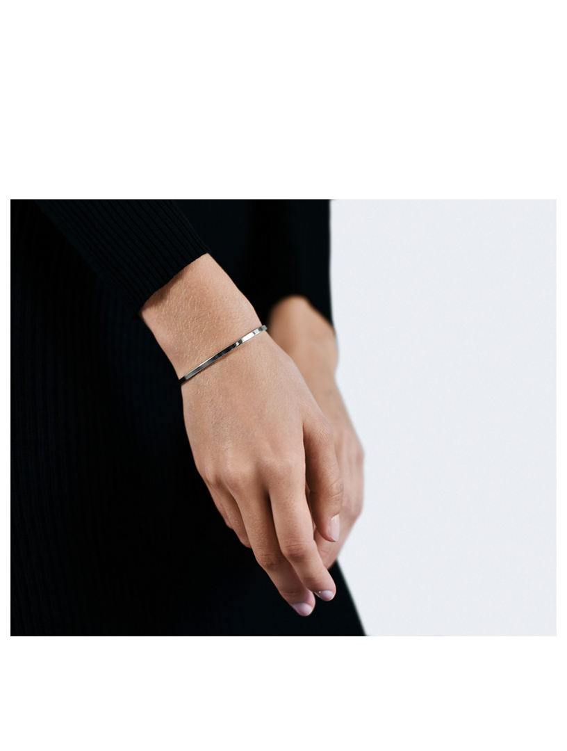 7g Polished Sterling Silver Ribbon Bracelet